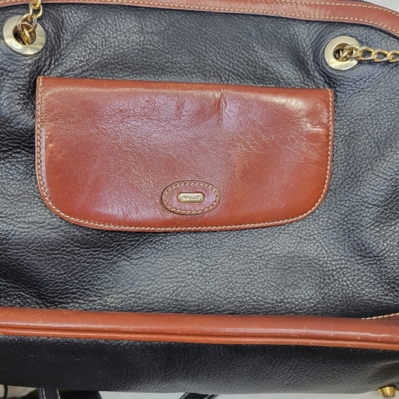 Bally Leather Shoulder Bag Made in Italy - Picture 3 of 9